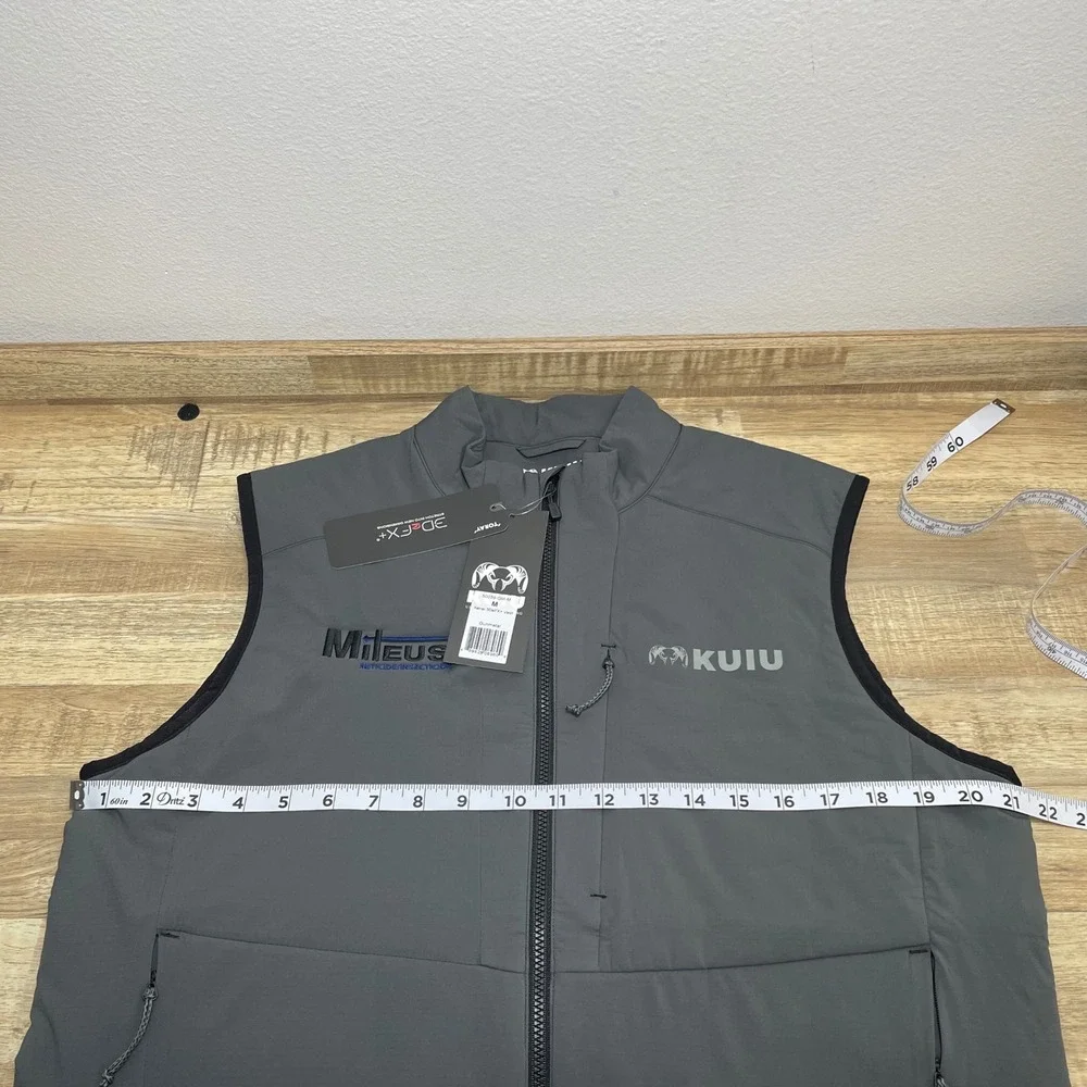 KUIU Kenai 3deFX+ Insulated Hunting Vest Mens Medium Gunmetal Grey 50039-GM New